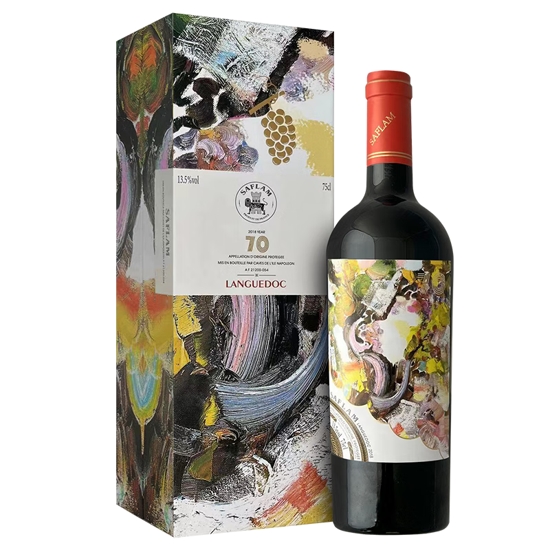 法国 西夫拉姆红酒 油画系列70年树龄 干红葡萄酒 750ml 单盒100036153429