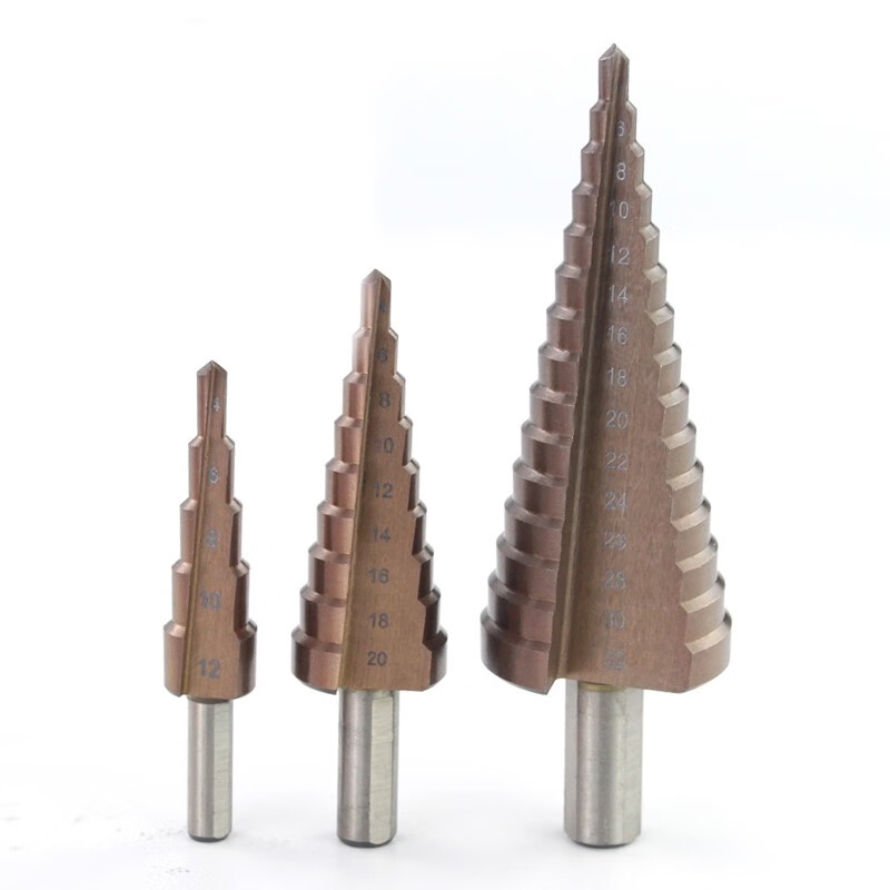 天工tggj tg 宝塔钻头m35含钴锥形阶梯钻头打扩孔直槽4-12/4-20/4