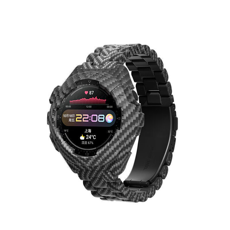 适用华为gt2pro手表带男款watch3/3pro个性华为gt2表带碳纤维 华为