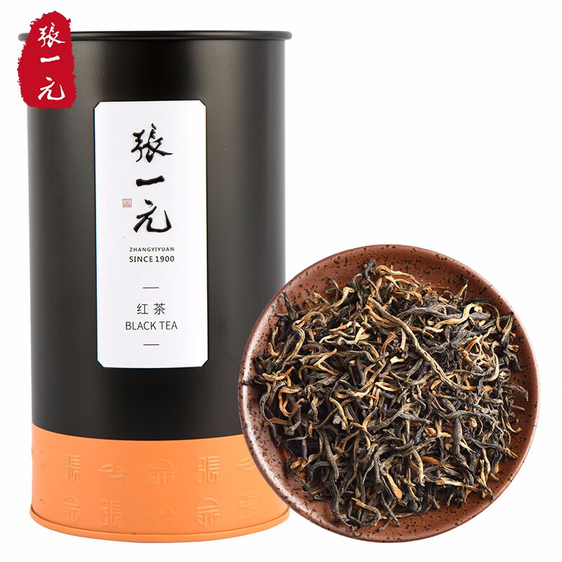 张一元茶叶红茶（尚品）滇红浓香型春新茶蜜香大叶工夫红茶特级100g罐装