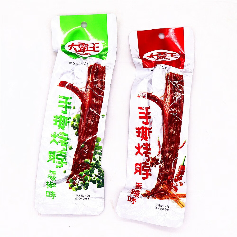 大霸王手撕烤脖黑鸭味香辣鸡脖子10根熟食网红休闲麻辣零食 大霸王