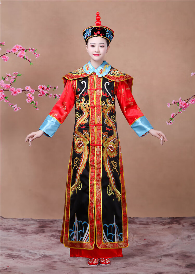 雅格罗伊清朝官服古代皇帝龙袍的服装衣服清朝古装康乾皇帝皇后服装