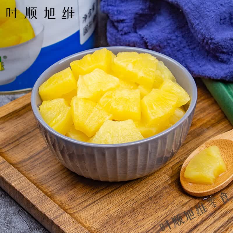 协亚特菠萝罐头商用 菠萝碎粒罐头 烘焙 餐饮 3公斤大罐装菠萝罐头