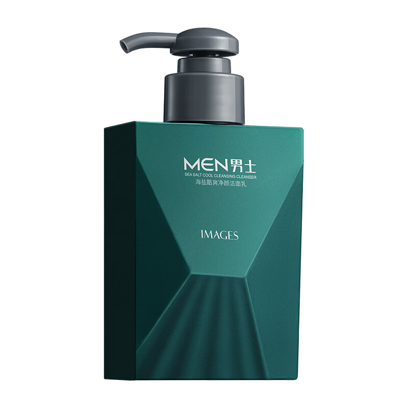 形象美(images)海盐酷爽净颜洁面乳补水清爽保湿不紧绷男士洗面奶护肤