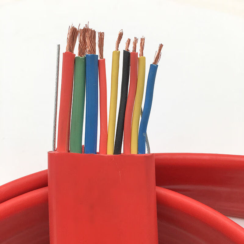 定制适用起重机扁电缆线行车控制电源线3*6 6*1.