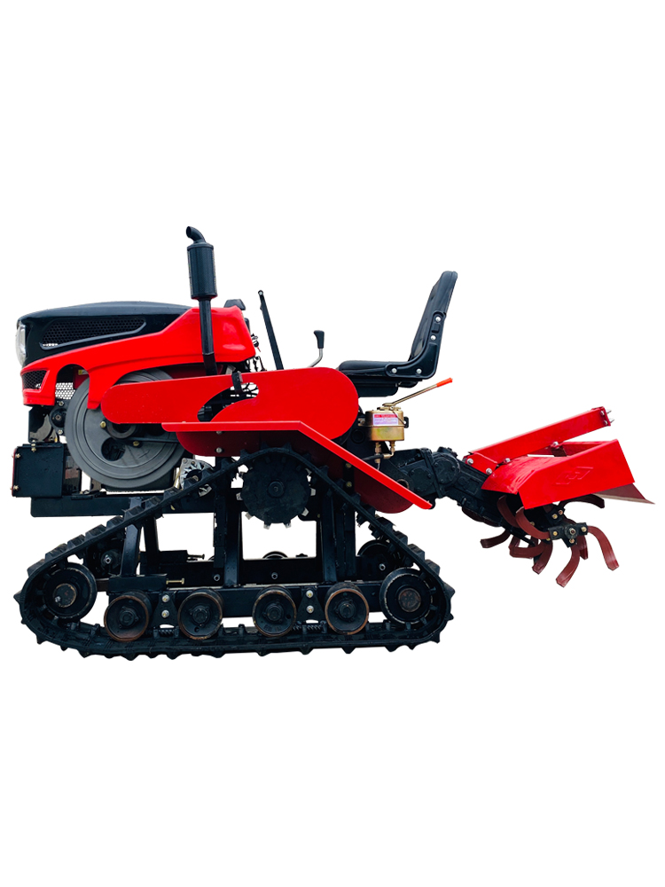 京京 定制适用水旱两用履带旋耕机水田大棚农耕机械打田机新型乘坐式