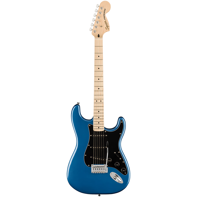 FENDER芬達電吉他SQ Affinity系列ST型帶搖把單單單楓木指板 湖水藍