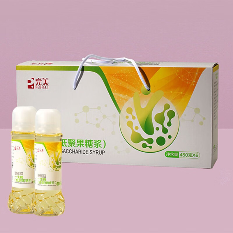 完美一生糖活立多牌低聚果糖浆 450g/瓶 1盒(6瓶)