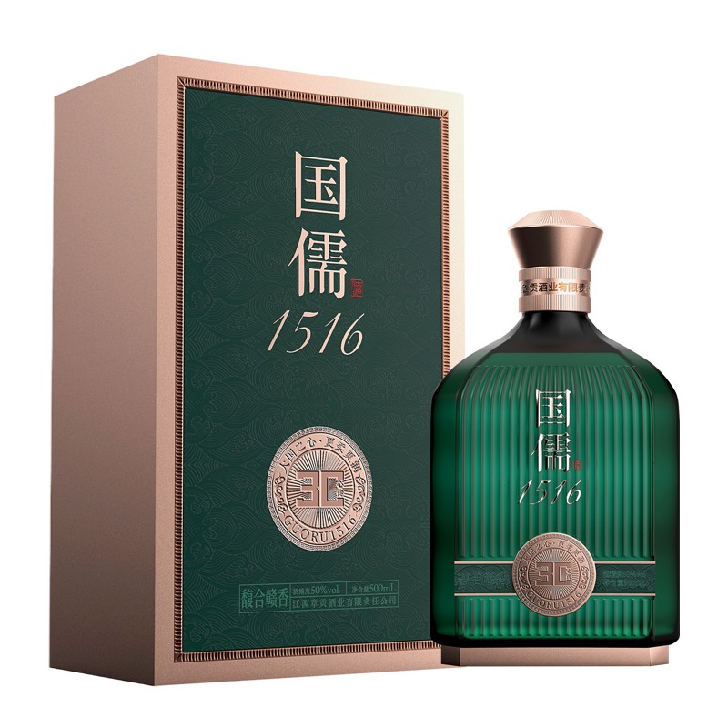章贡国儒1516心传30 50度500ml馥合赣香一口三香高端礼盒白酒春节礼盒