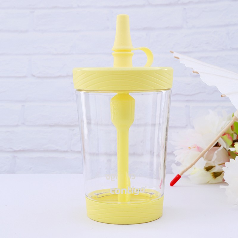 contigo 康迪克防漏冷萃吸管水杯 咖啡杯 搅拌杯 马卡龙黄 500ml