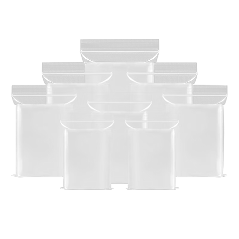 百亿补贴：欧利文自封袋食品级小号5号加厚透明药品茶叶收纳密封袋包装封口袋pe吧唧塑封袋10*15cm100个