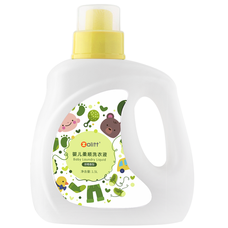 卓理（Zolitt）新生儿宝宝洗衣液植物洗衣液婴儿皂液 1.5L/瓶 甜橙香型（1.5L）