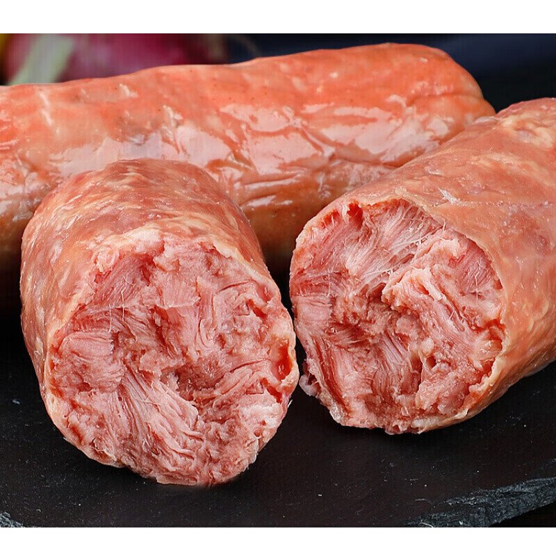 虎钢馋青岛老火腿香肠老式纯肉大火腿肠腱子肉整腿三明治切片烟熏火腿