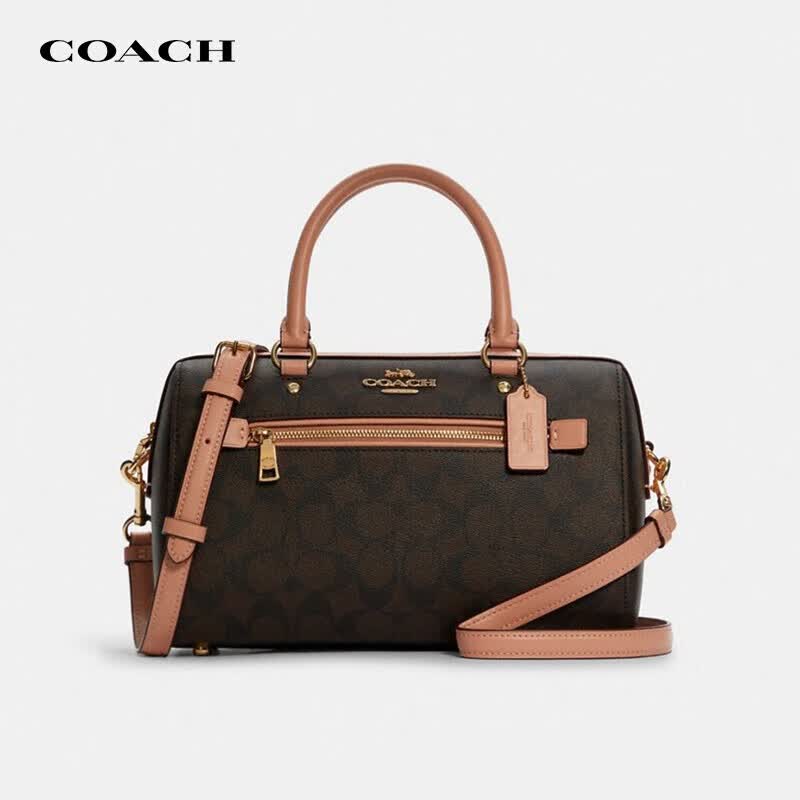 蔻驰 coach 奢侈品 女士波士顿包手提单肩斜挎包 深