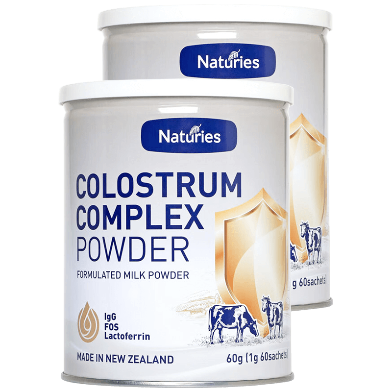 奈氏力斯新西兰原装进口奈氏力斯牛初乳复合粉 含乳铁蛋白 免疫球蛋白IgG 1g/袋×60袋/罐×2罐
