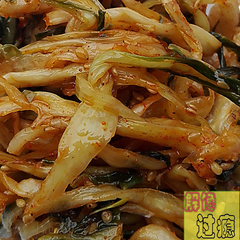 金菜地香菜 2桶1000克 安徽马鞍山黄池特产泡菜脱水腌制菜大白菜梗