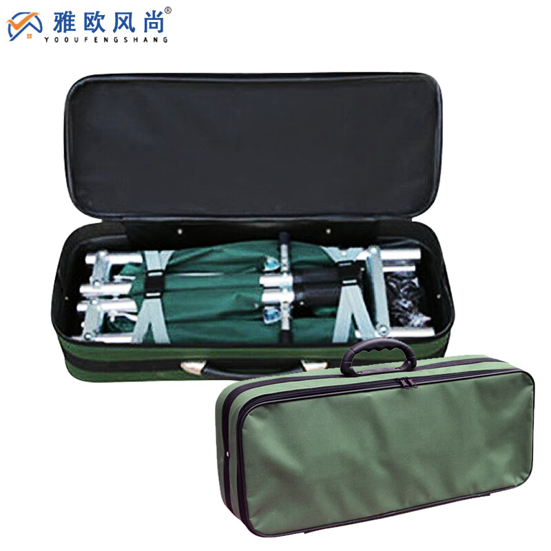 雅欧风尚铝合金折叠担架消防救生救援担架四折带包多功能担架户外急救