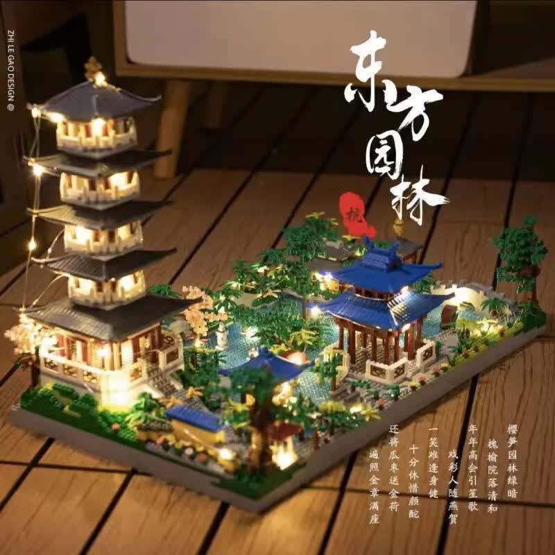梦高兼容乐高黄鹤楼积木巨大型拼图模型成人高难度拼装儿童12生日礼物