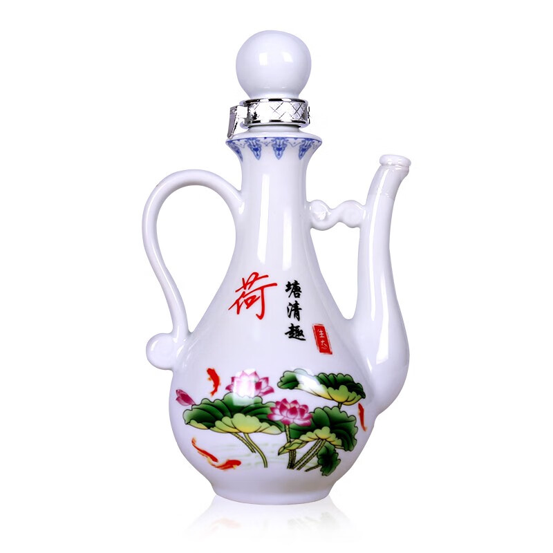 山西杏花汾溪杏艺 一壶老酒清香型白酒 景德镇陶瓷礼盒整箱粮食酿造