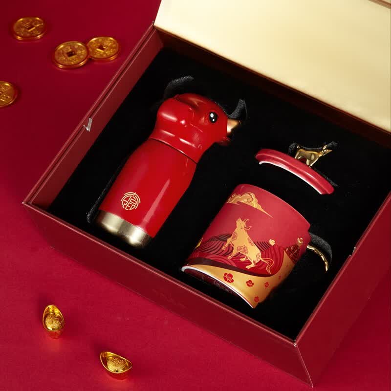 共禾京品（JINGREPUBLIC） X周大福联名款钱兔无量陶瓷马克杯高颜值大容量水杯创意中秋礼品 牛气冲天周大福联名礼盒款使用感如何?