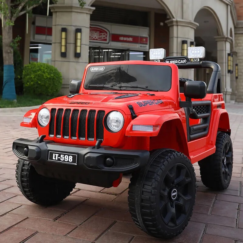 绿野客电动车四轮玩具遥控汽车可坐人大人宝宝四驱越野车双人超大座