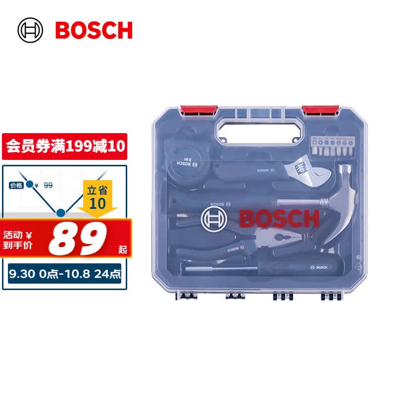 博世（BOSCH）家用多功能五金工具套装（12件套） 手动工具箱属于什么档次？