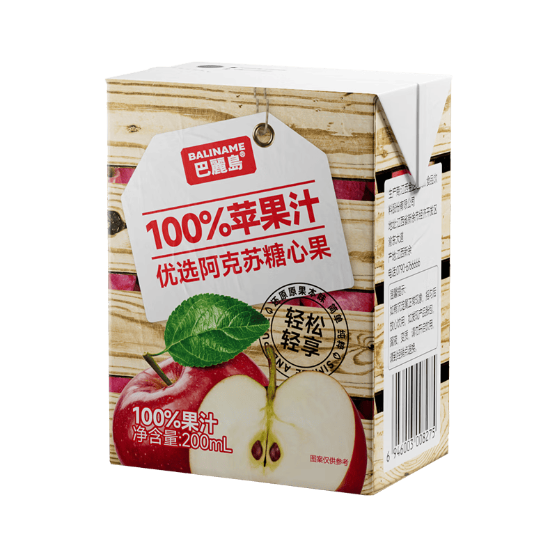 ������ 100%ƻ��֭ 200ml*12�� �����Ӵ���֭ ά����C��ͯ���� 91.53Ԫ��3��(��30.51Ԫ/��)