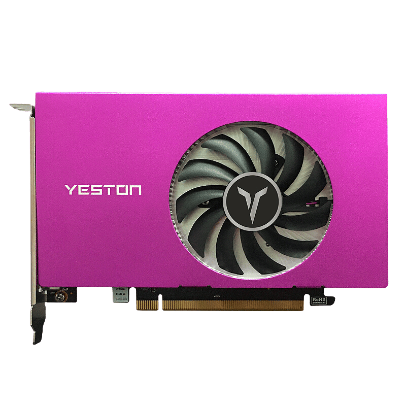 yeston 盈通 RX 550 4G 4HDMI GB 显卡 4GB 粉色