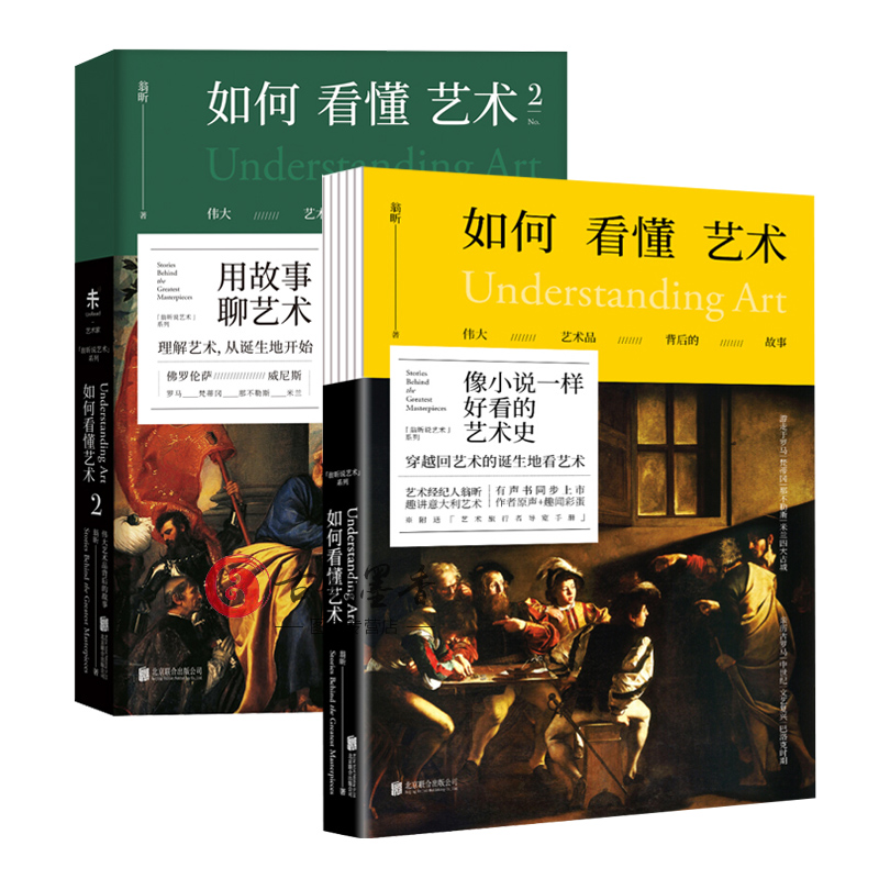 正版 翁昕说艺术系列如何看懂艺术2册 像小说一样好看的艺术史+用故事聊艺术美学原理艺术教材经典书