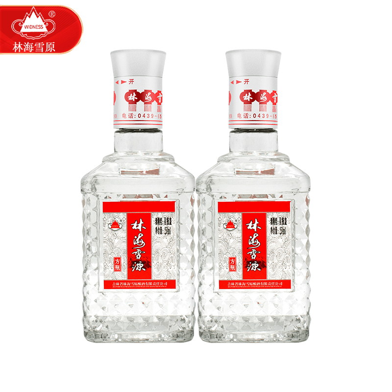 林海雪原(widness)白酒 42度浓香型粮食酒 小方瓶光瓶装 吉林特产 250