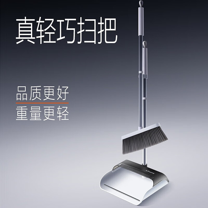 大卫F7 扫把簸箕家用套装扫帚组合神器扫地笤帚网红轻巧小扫把刮水器 F7扫把簸箕套装