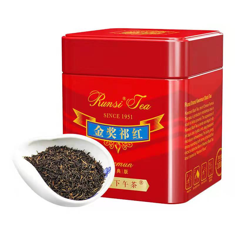 润思祁门红茶 100g/罐 金奖祁红原产地工夫春茶茶叶