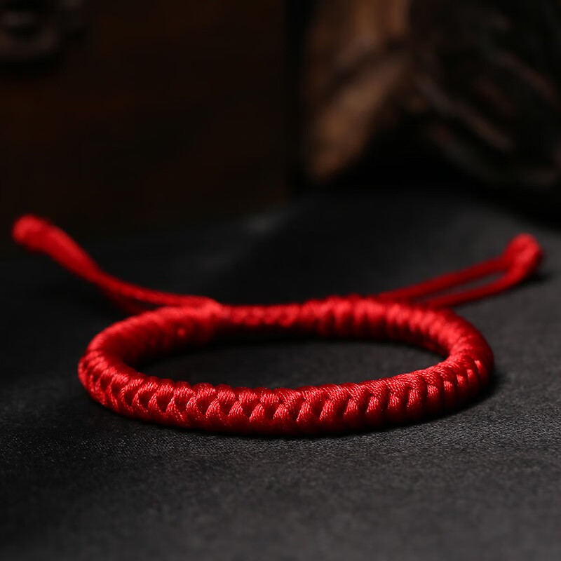 恋千萱金刚结红绳手链男女士情侣款一对手工编织手绳龙年本命年饰品