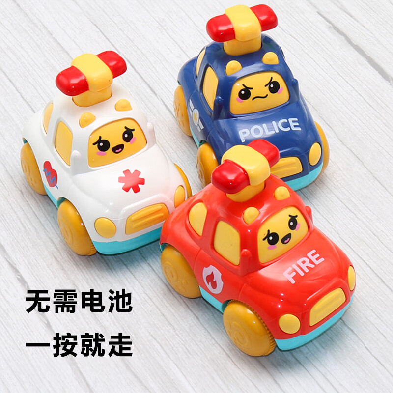 北欧时光（BEIOUSHIGUANG）儿童惯性回力车2男孩按压小汽车启智4一6周岁半宝宝玩具1至3耐摔5 按压小汽车3只装【白+蓝+红】使用感如何?