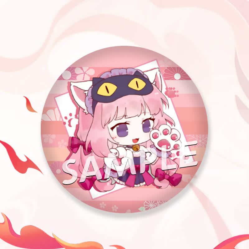 巧奈荣耀同人周边q版胸针细闪磨砂徽章吧唧胸章 大乔(猫狗日记) 58mm