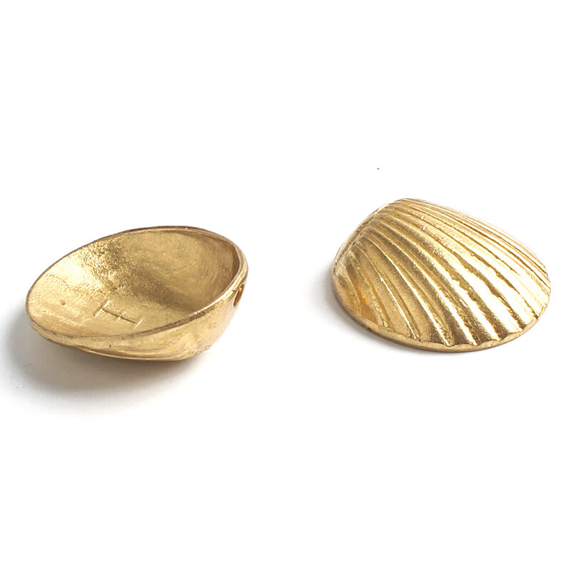 玄友铜圣杯卦钥匙扣茭杯潮汕掷杯筊杯神器笅杯掷筊爻杯挂件胜杯 贝壳