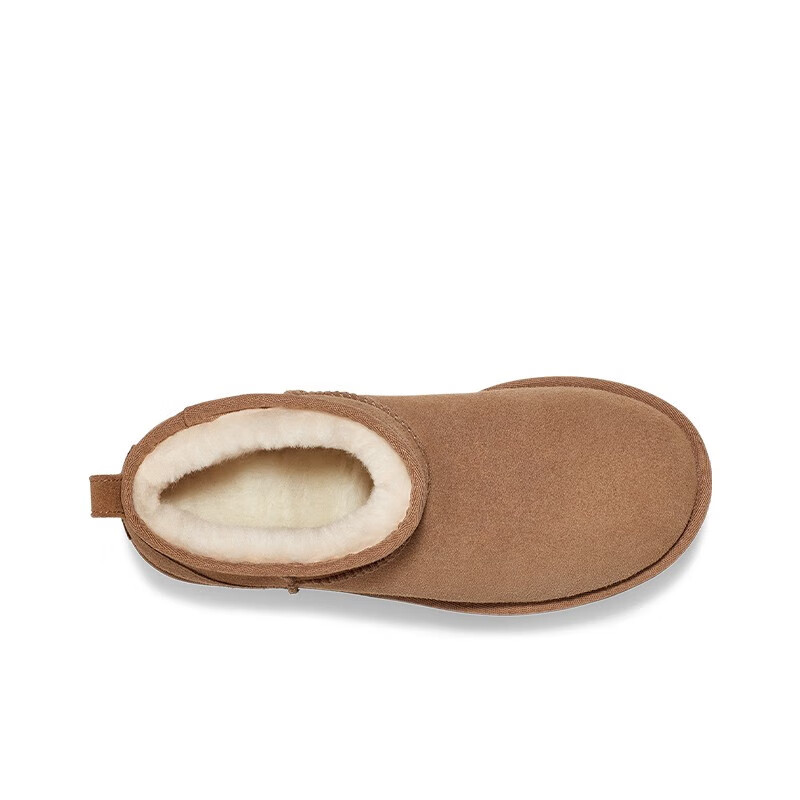 UGG冬季女士经典迷你纯色厚底纯色保暖休闲短筒雪地靴1135092 CHE | 栗色 37