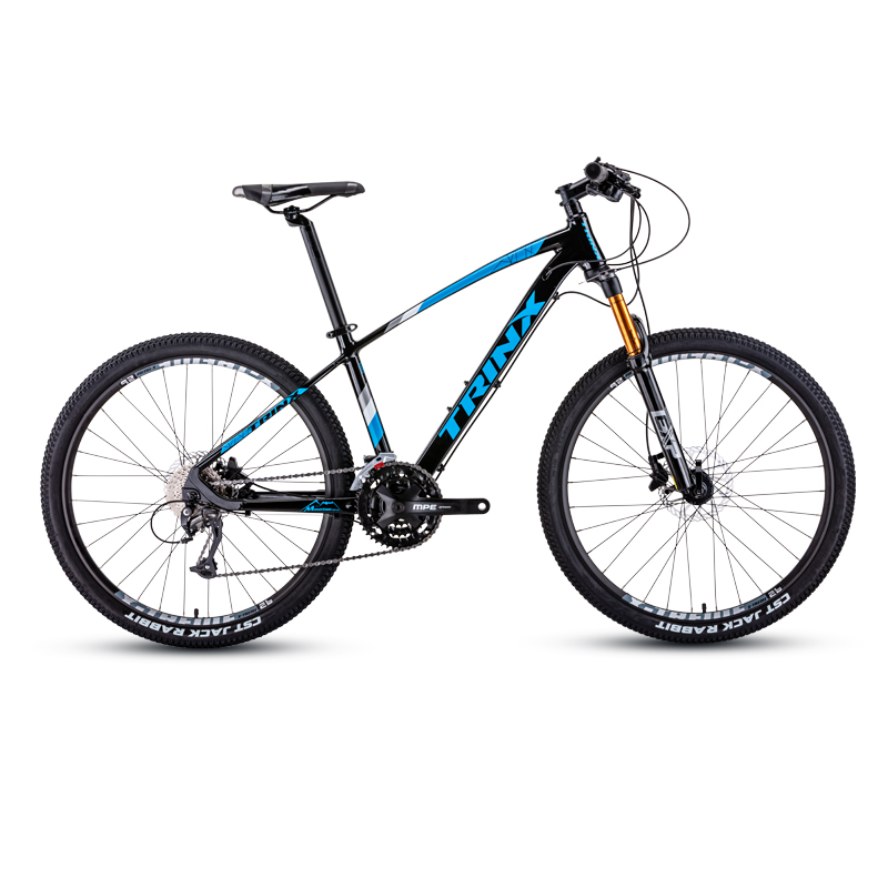 千里达trinx极限x1铝合金山地车禧玛诺27速油刹碟刹线控气压前叉成人