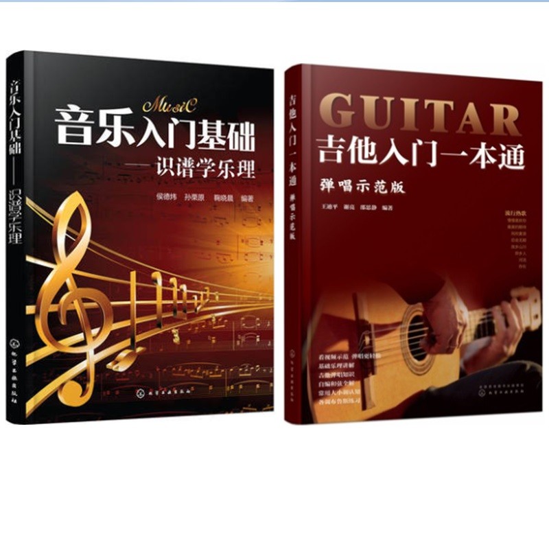 音乐入门基础：识谱学乐理+吉他入门一本通