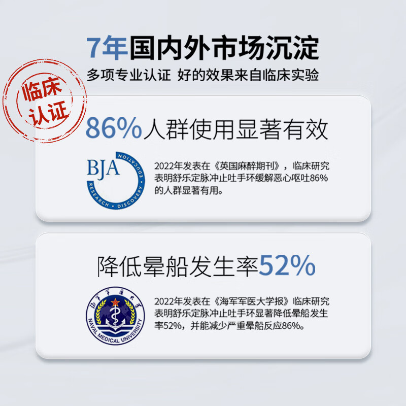 舒乐定科技按摩止晕车吐手环物理脉冲手环晕船晕机贴快速缓解头晕恶心呕吐旅行神器按摩仪器父亲送礼物 星空黑(晕车晕船晕机)