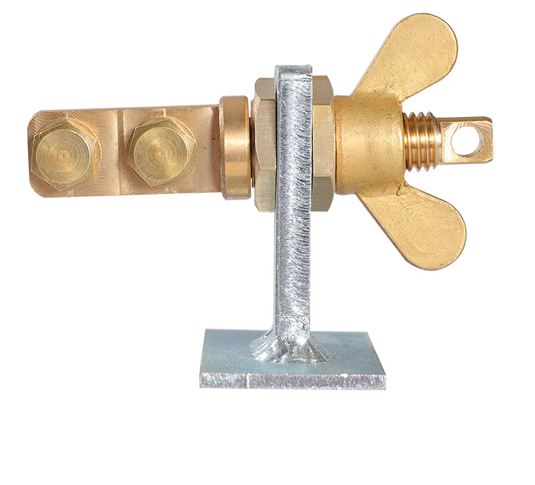 接地桩五防锁接地线夹梅花接地夹铜五防闭锁接地线接地桩镀锌 双孔地