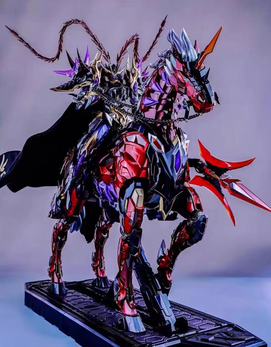 白起曹仁机甲盲盒 许愿吕布必出模型;收藏先发 保底模型高1537厘米