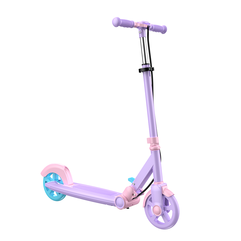 斯威（SWAY）滑板車6一12歲大童10歲以上二兩輪滑板男孩女孩8專業(yè)可折疊青少年 紫粉【高度可調(diào) 可折疊】