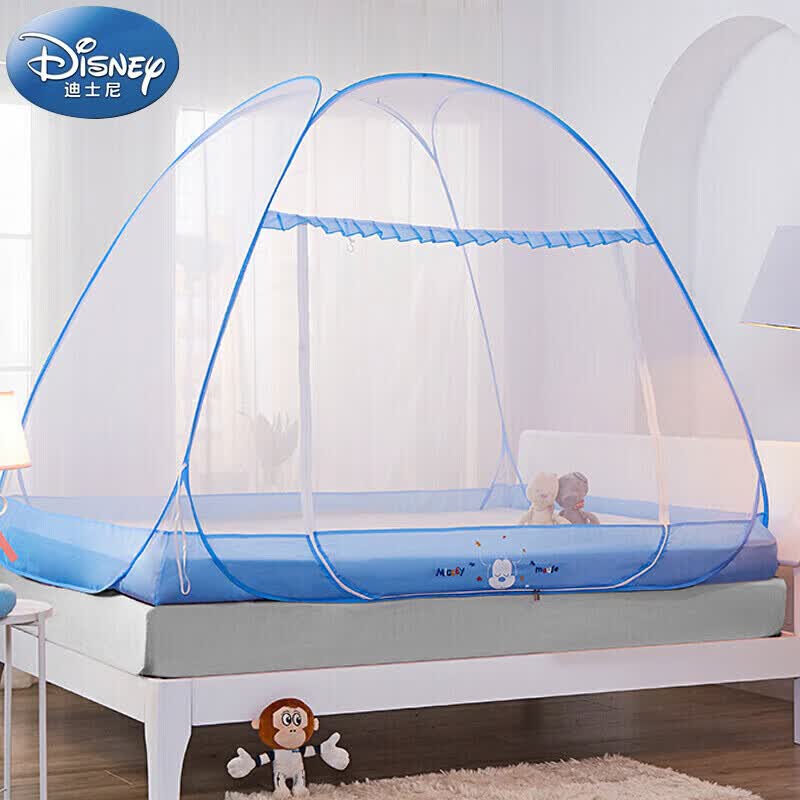 迪士尼宝宝（Disney Baby）儿童蚊帐 蒙古包学生宿舍免安装家用婴儿蚊帐 蓝色米奇120*200cm使用感如何?