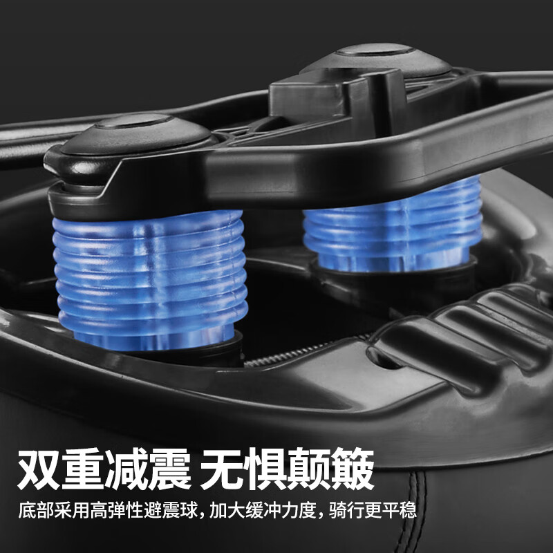 迅霆(XUNTING)自行车坐垫超软山地车座垫加宽加大舒适骑行坐鞍加厚公路单车座椅 加大款【弹簧+避震球】