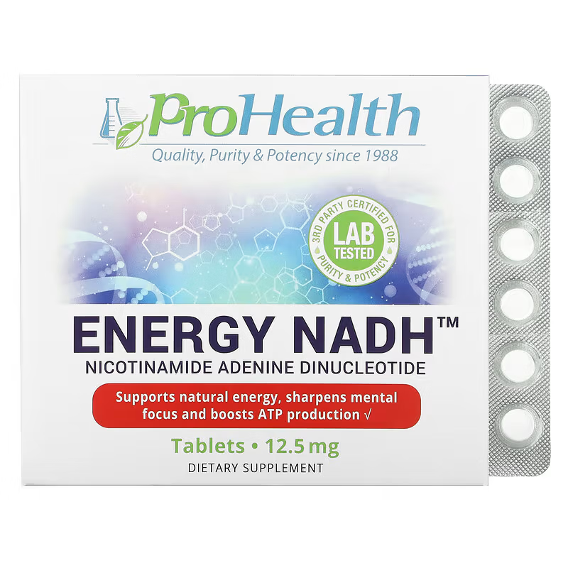 美国prohealthlongevity能量atp/nadh12.5mg/90片