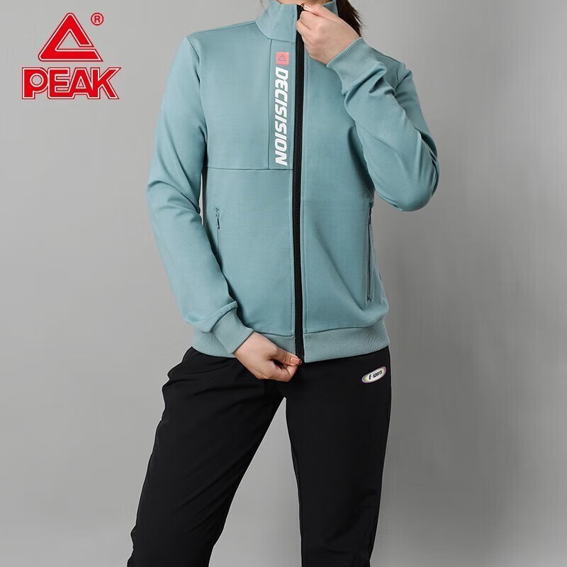 匹克(peak)外套女夹克春秋新款防风弹力透气户外运动外套女子学生休闲