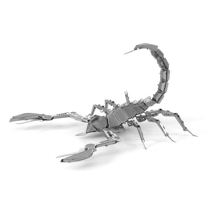 KIDNOAM 3D金属拼图DIY手工立体拼图拼装模型玩具立体玩具蝎子创意玩具 机器昆虫蝎子（需要自备工具）怎么看?