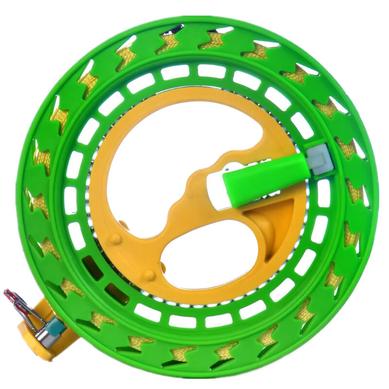 牧奈斯风筝线轮盘用手握蓝轮水晶滚珠轴承静音轮放飞器材 16厘米滚珠
