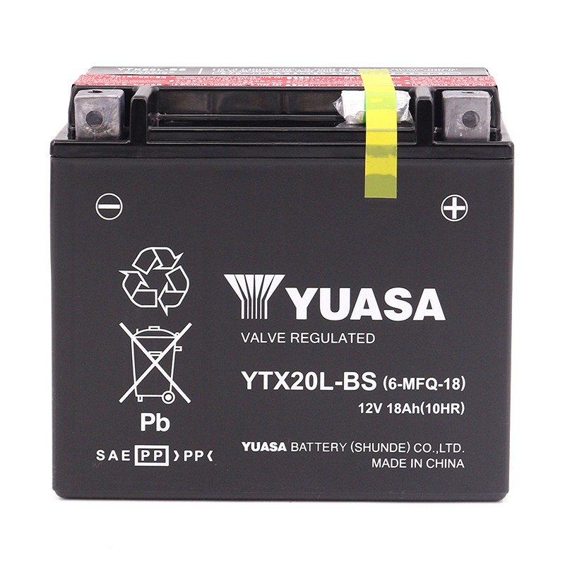 hdze汤浅ytx20l-bs蓄电池12v18ah宝马庞巴迪yuasa电瓶哈雷肥仔摩托车